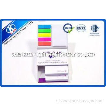 Colorful Customized Memo Sticky Notes In Hard Cover Box , L